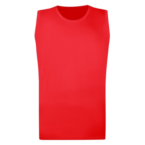 Bigdude Plain Sleeveless T-Shirt Pepper Red