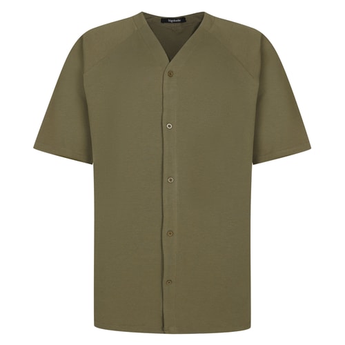 Bigdude Waffle Baseball T-Shirt Khaki