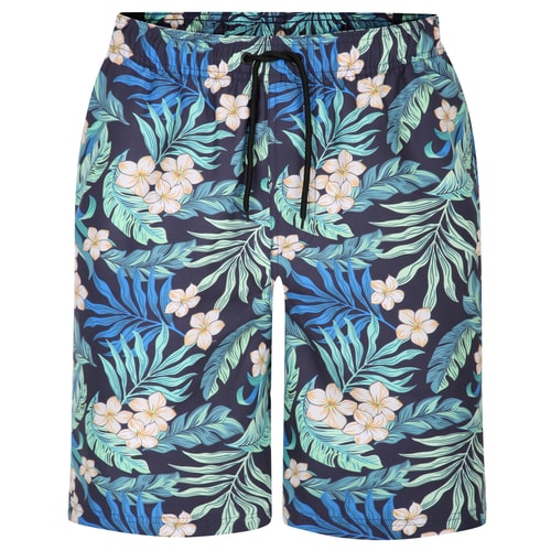 Bigdude Floral Print Swim Shorts Black