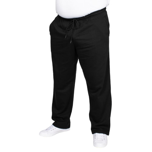 Bigdude Open Hem Joggers Black