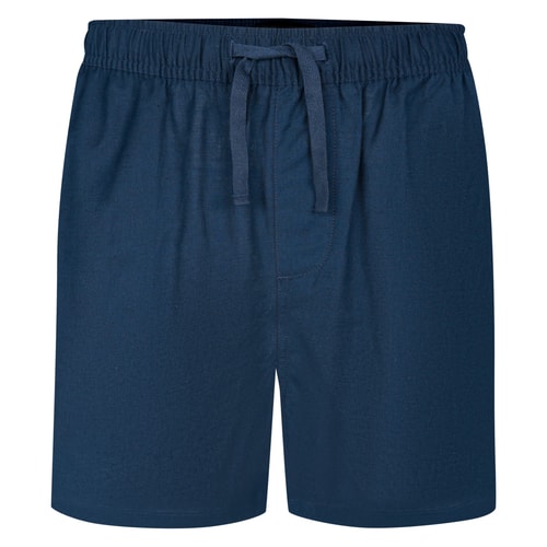 Bigdude Linen Mix Shorts Navy