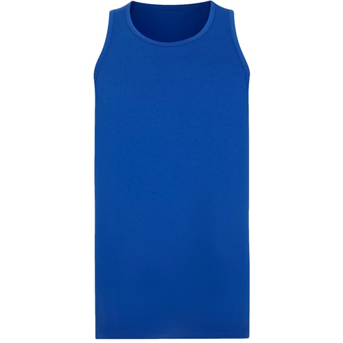 Bigdude Plain Vest Royal Blue