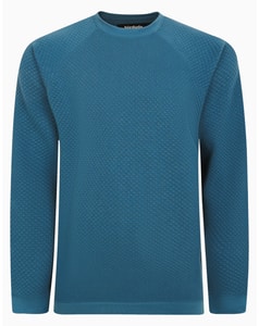 Bigdude Textured Jumper Petrol