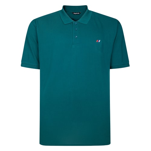 Bigdude Embroidered Logo Polo Shirt Green Tall