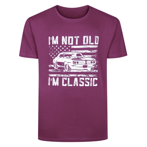 Bigdude Old Classic Print T-Shirt Cassis