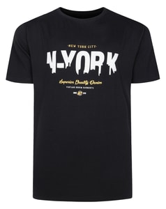 Bigdude NY Print T-Shirt Black