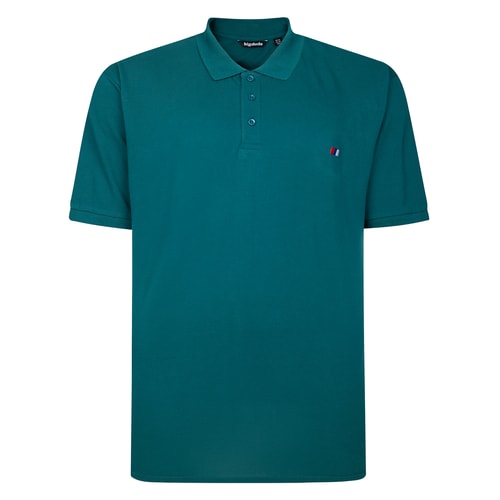 Bigdude Embroidered Logo Polo Shirt Green Tall