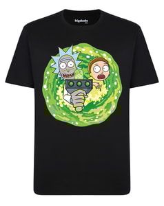 Bigdude Official Licensed Rick And Morty T-Shirt Black