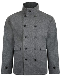 Bigdude Double Breasted Coat Grey