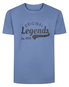Bigdude Original Legends Print T-Shirt Denim Marl