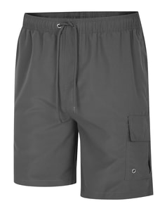 Bigdude Cargo Swim Shorts Charcoal