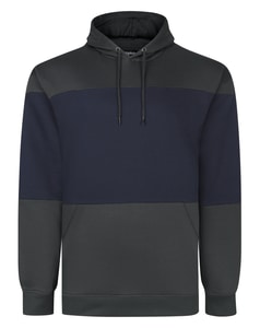 Bigdude Block Cut & Sew Hoodie Charcoal Tall
