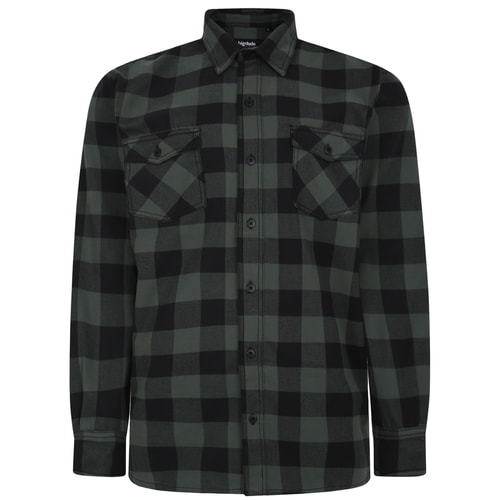 Bigdude Checked Overshirt Green/Black