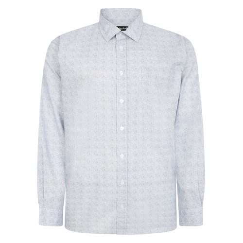 Bigdude Long Sleeve Shirt White Tall