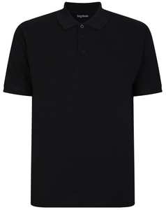 Bigdude Plain Polo Shirt Black Tall