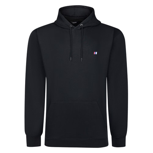 Bigdude Plain Hoody With Logo Black Tall