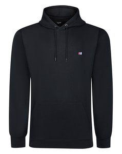 Bigdude Plain Hoody With Logo Black Tall