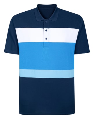 Bigdude Cut And Sew Polo Navy