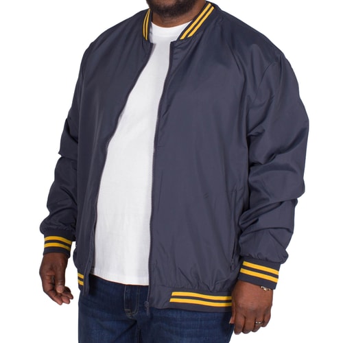 Bigdude Varsity Bomber Jacket Navy