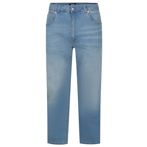 Bigdude Stretch Jeans With Whiskers Light Wash