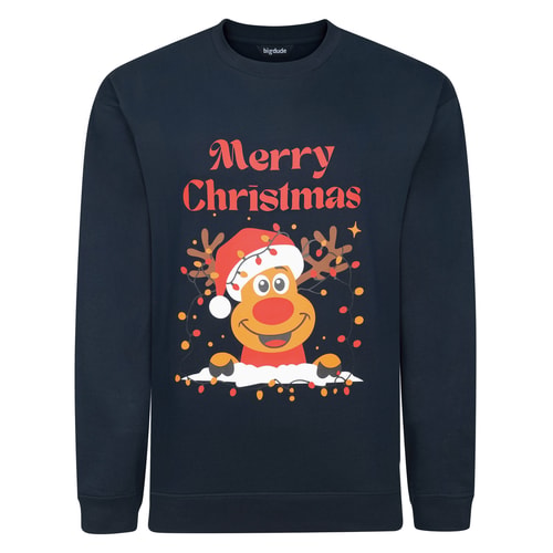 Bigdude Christmas Sweatshirt Navy