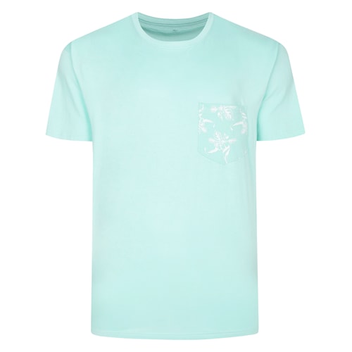 Bigdude Pocket Print T-Shirt Mint Green