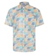 Leaf Print Short Sleeve Shirt Multi Tall