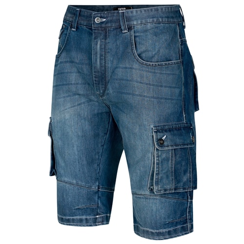 Bigdude Cargo Denim Shorts Dark Wash