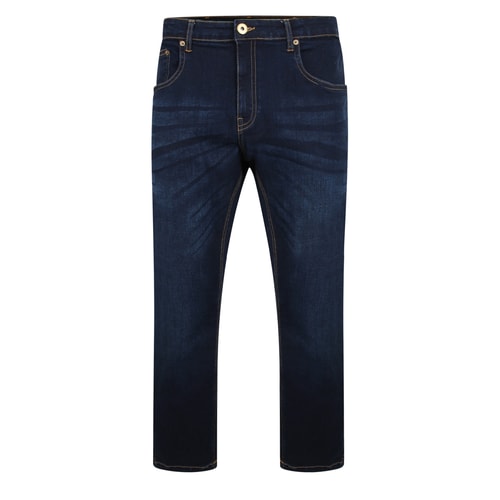 Bigdude Stretch Jeans With Whiskers Indigo