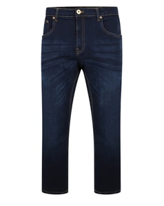 Bigdude Stretch Jeans With Whiskers Indigo