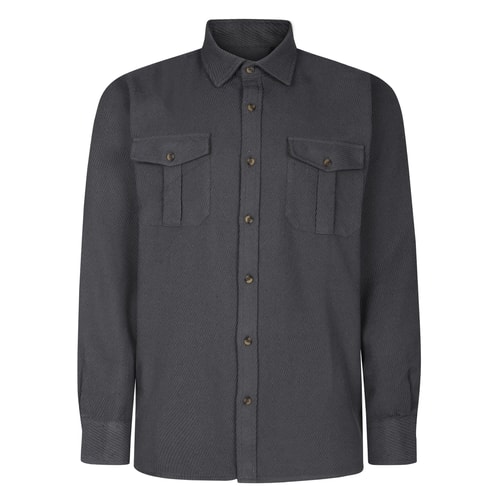 Bigdude Heavy Twill Overshirt Charcoal