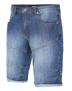 Bigdude 3/4 Length Denim Shorts Mid Wash
