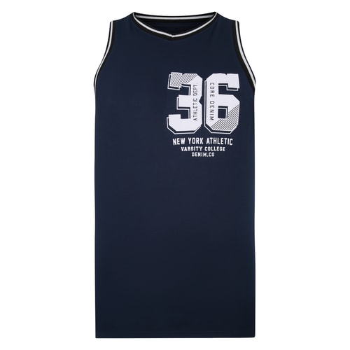 Bigdude Basketball Vest Navy Tall