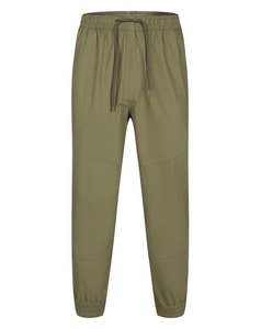 Bigdude Elasticated Waist Cuffed Chinos Khaki