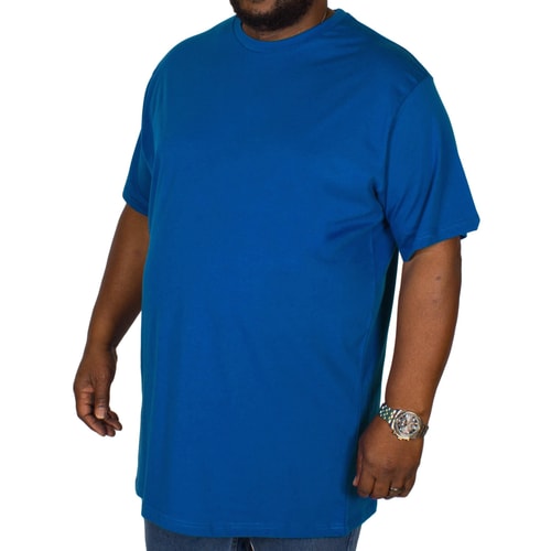 Bigdude Plain Crew Neck T-Shirt Royal Blue
