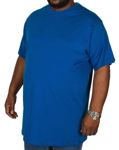 Bigdude Plain Crew Neck T-Shirt Royal Blue