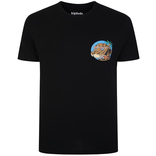 Bigdude Dog's Life Printed T-Shirt Black