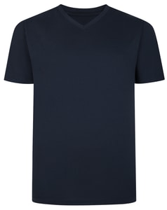 Bigdude Plain V-Neck T-Shirt Navy Tall