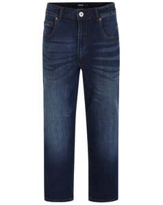 Bigdude Loose Fit Straight Cut Stretch Jeans Dark Wash