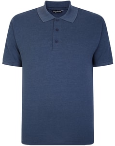 Bigdude Plain Polo Shirt Denim