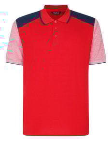 Bigdude Contrast Polo Pepper Red