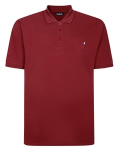 Bigdude Embroidered Logo Polo Shirt Burgundy