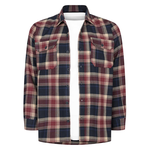 Bigdude Heavy Oxford Overshirt Navy