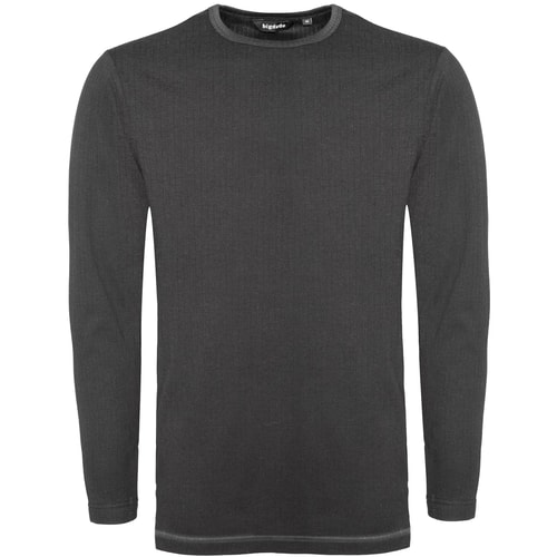 Bigdude Long Sleeve Thermal T-Shirt Charcoal Tall