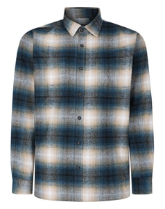 Bigdude Heavy Flannel Overshirt Turquoise