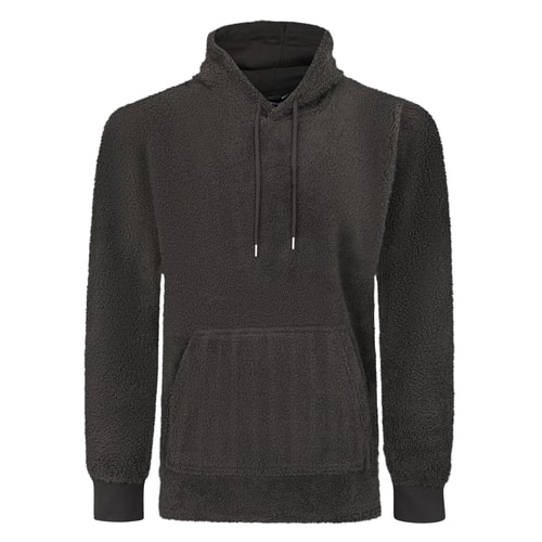 Bigdude Super Soft Sherpa Lounge Hoody Charcoal