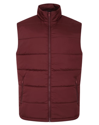 Bigdude Padded Gilet Burgundy