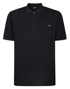 Bigdude Embroidered Logo Polo Shirt Black