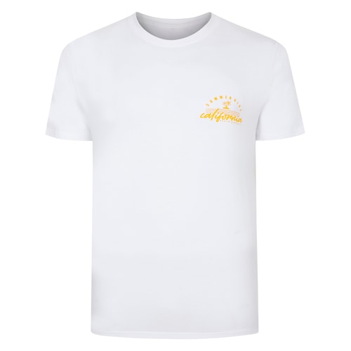 Bigdude California Print T-Shirt White