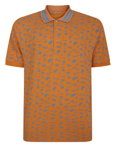 Bigdude Palm Tree Polo Apricot